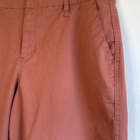 A New Day Burnt Orange Boho Wide Leg Cotton Ankle Cropped Pants Sz 10 - Picture 4 of 12